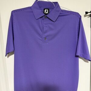 FootJoy Purple Striped Men's Golf/Polo Shirt